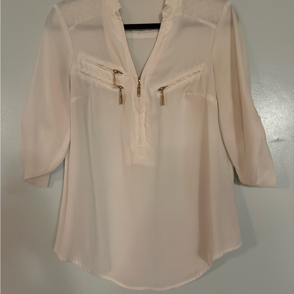 Bebe Cream Women's Top